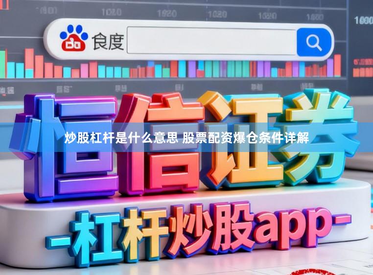 炒股杠杆是什么意思 股票配资爆仓条件详解
